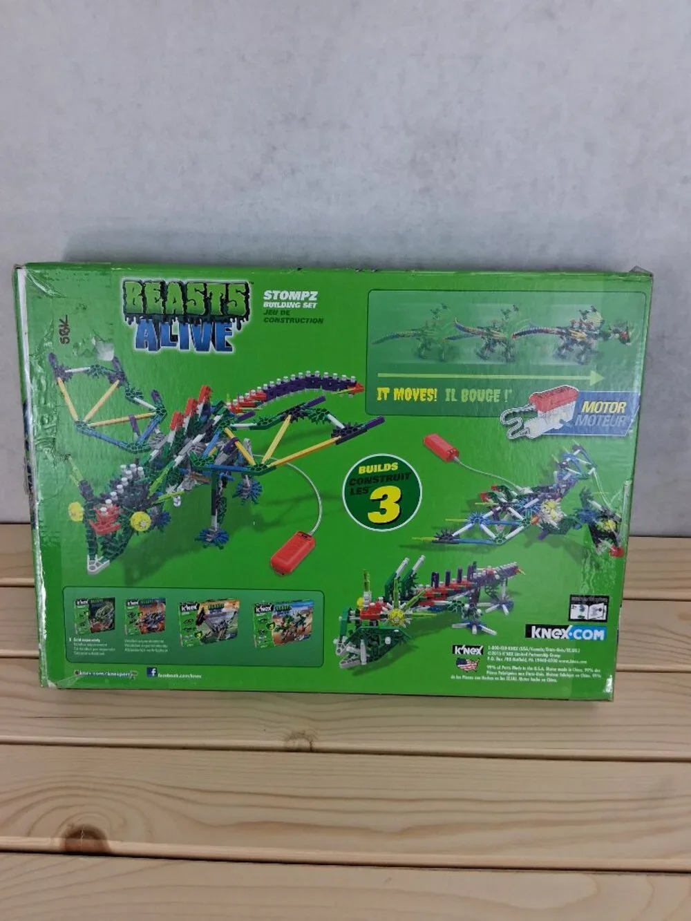 K'NEX Beasts Alive Stompz Dinosaurs Building Set #34485 Includes Motor
